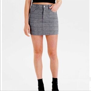 America Eagle Plaid High Rise Mini Skirt